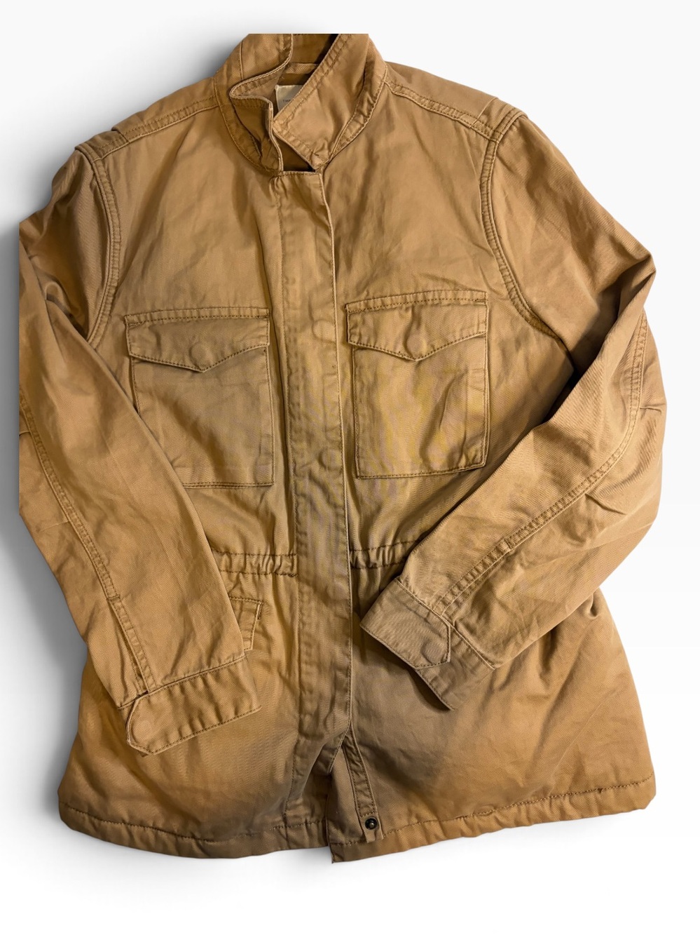 Thread & Supply Tan Sherpa Lined Utility Jacket Women’s